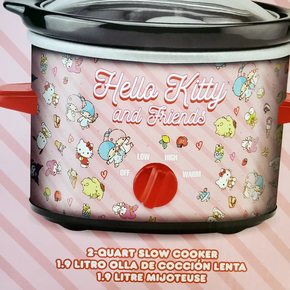 🆕️ CUTE SANRIO HELLO KITTY AND FRIENDS 2- QUART SLOW COOKER 💕